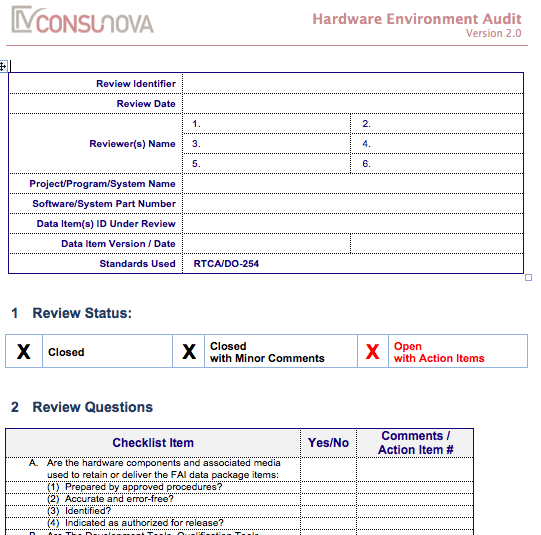 DO-254 PA Environment Audit