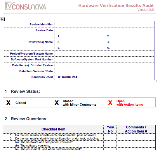 DO-254 PA Verification Results Audit